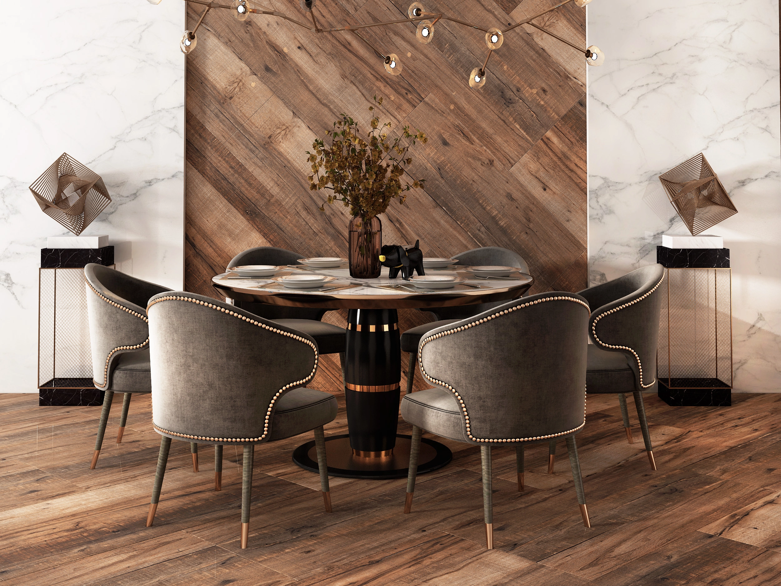 Керамогранит Deco Wood 60x120 Carving Walnut