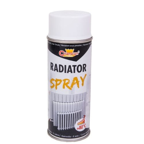 Vopsea spray Radiator Champion pentru radiatoare albă, 400 ml