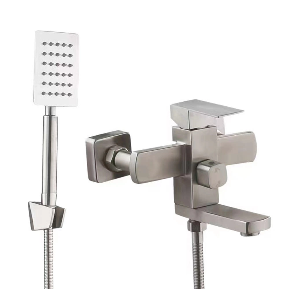 Baterie de baie Mateco Cubo nichel periat 116416