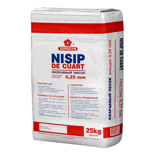 Nisip de cuarț 25 kg 