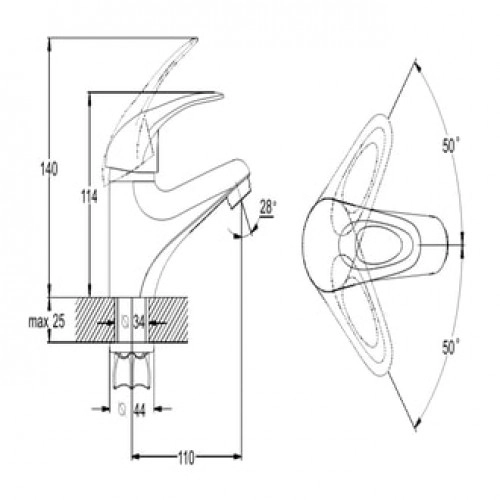 Batarie p/lavoar NHK1 