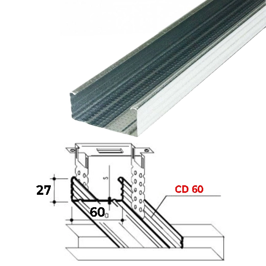 Профиль CD 60/27 Euro 700201 Gold 3м