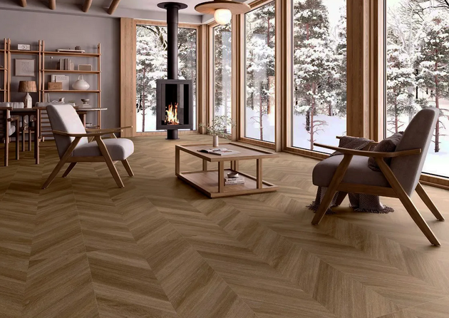 Gresie Qua Heringbone 60x120 oak 