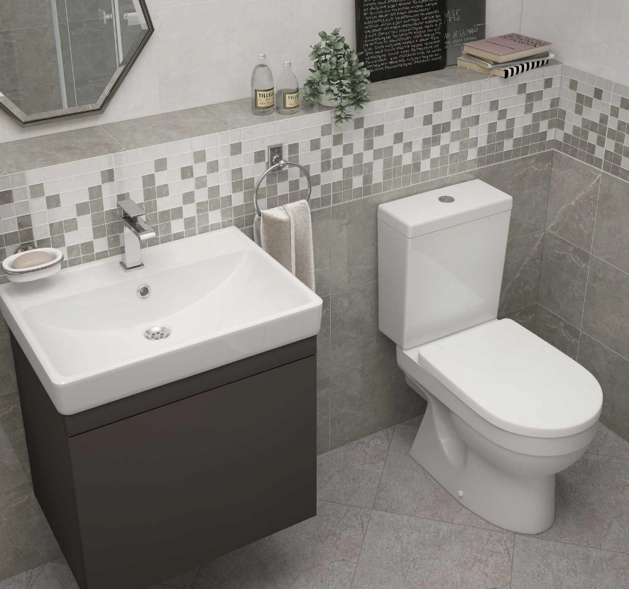 Lavoar Bergamo Nova 70 FS alb 1c