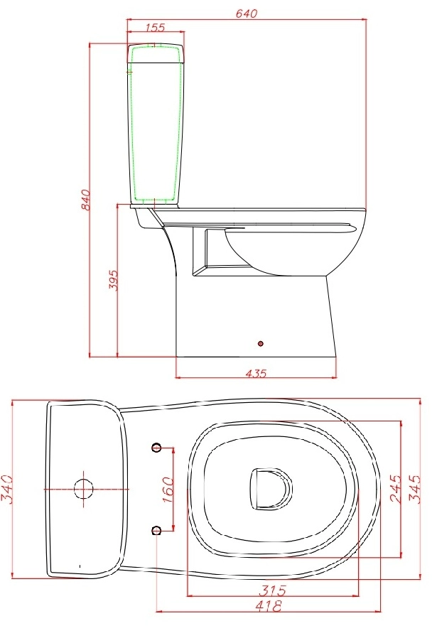 Напольный унитаз Keramin Alibano R dual ML