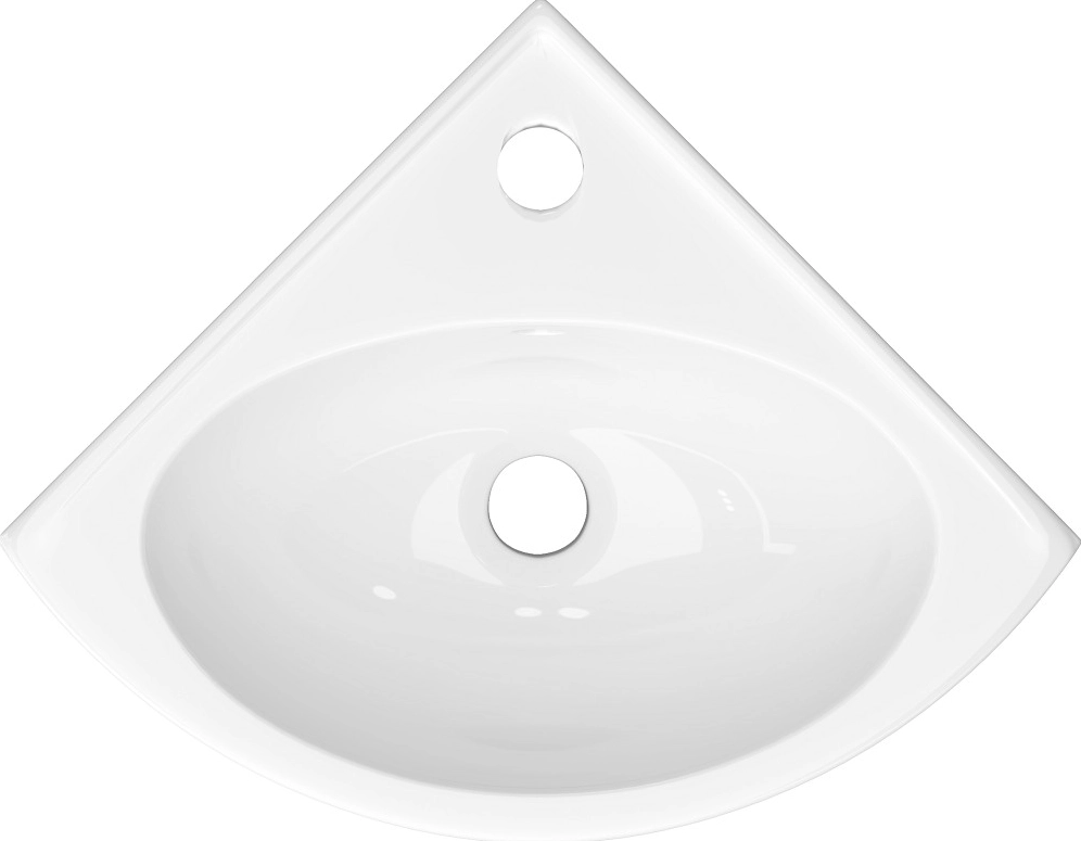 Lavoar Keramin de colt Lago 45 alb 1c