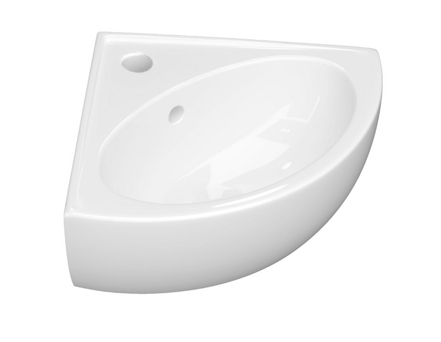 Lavoar Keramin de colt Lago 45 alb 1c