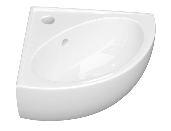 Lavoar Keramin de colt Lago 55 alb 1c