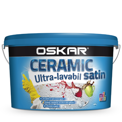 Vopsea Oskar Ceramic Ultravalabil Int Alb 2.5l 