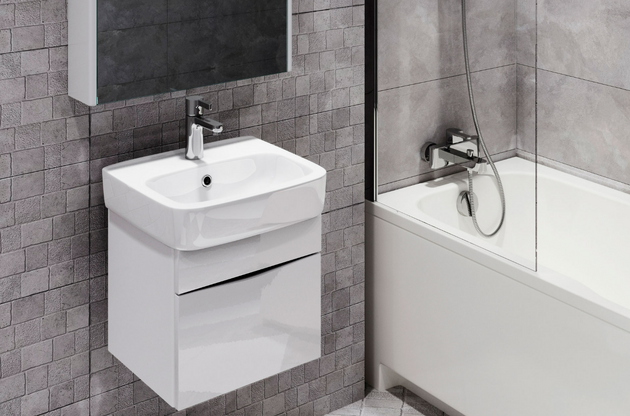 Lavoar Keramin Square 36 белый 1c 