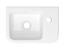 Lavoar Keramin Square 36 белый 1c 