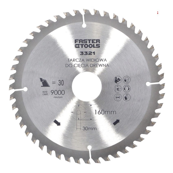 Диск по дереву 160мм Faster Tools 1399