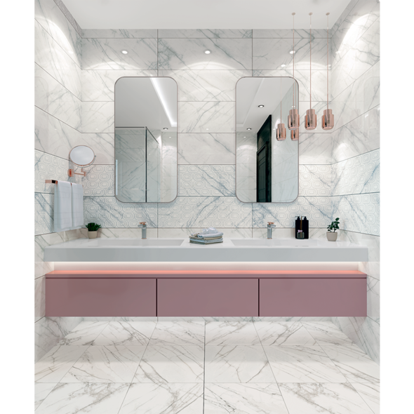 Плитка Vigo 30*90 White Decofon