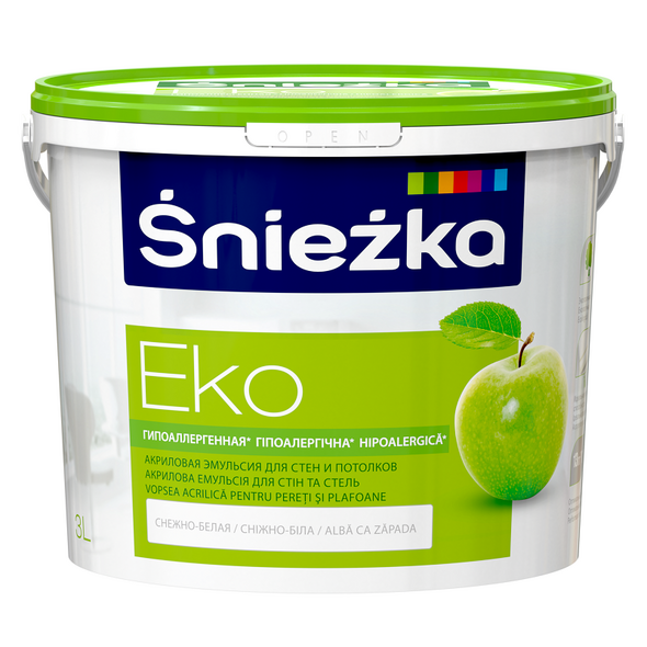 Краска водоэмульсионная акрил Eko-Sniezka 3l 