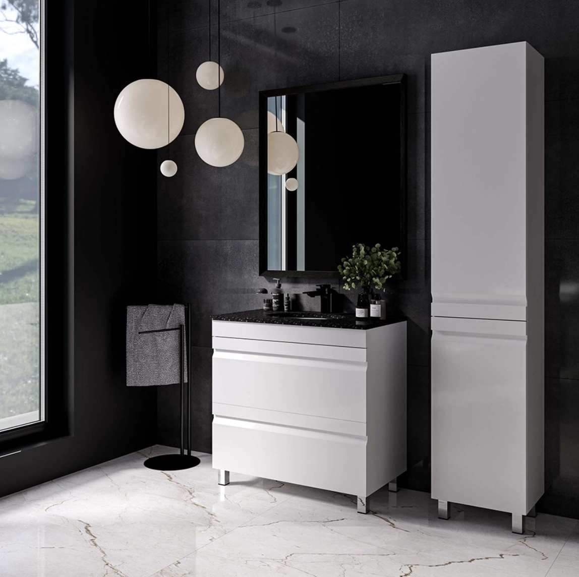 Dulap pentru lavoar Viscon 75 New white  1512138 