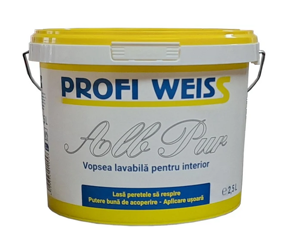 Моющаяся краска для интерьера Profi Weiss 8.5л