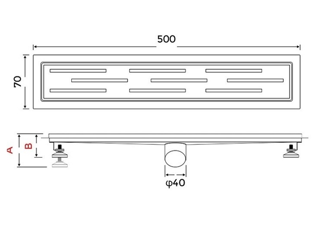 Трап для душа Gappo G 85007-1 Inox 0770