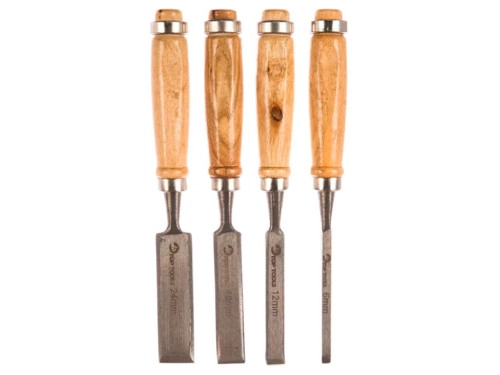 Стамески набор 4шт 6,12,18,24 09A320 TOPTOOLS