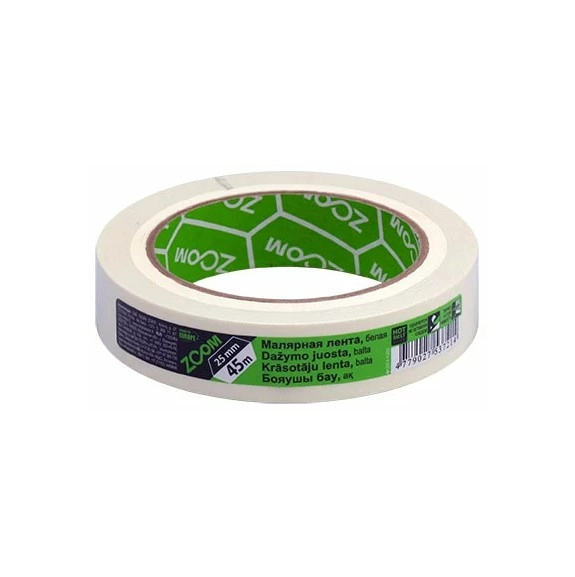 Клейкая лента малярная Zoom 25mm x 45m
