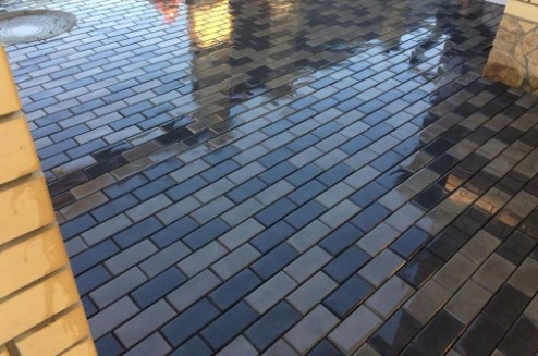 Брусчатка КИРПИЧ 4см серый