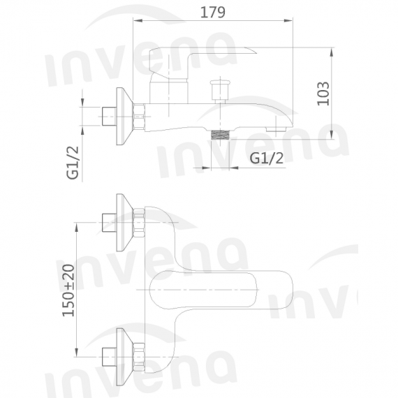 Sistemă de duș Siros BW-90-004-A