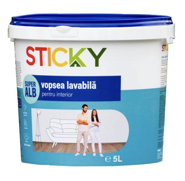 Моющаяся краска для интерьера Sticky 8.5л+2.5л