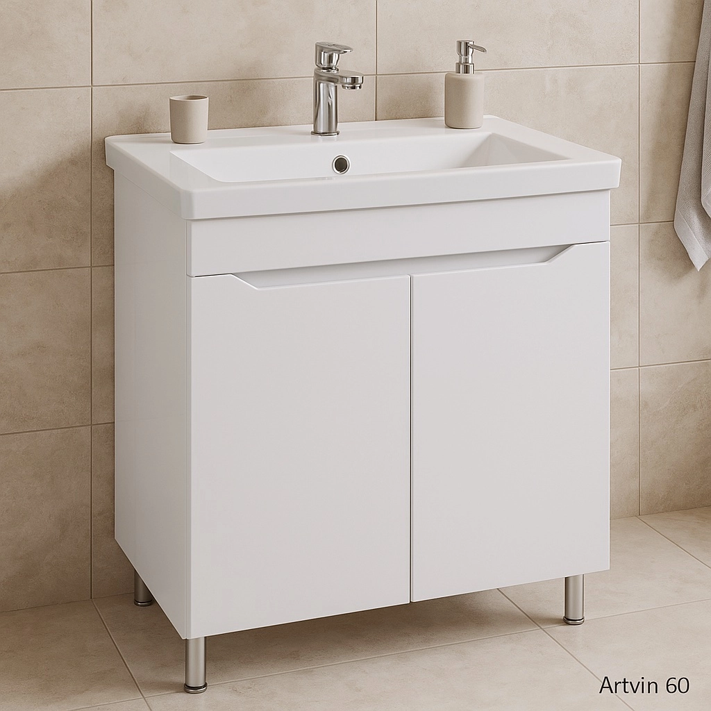 Dulap pentru lavoar Morning Artvin 60 + lavoar 