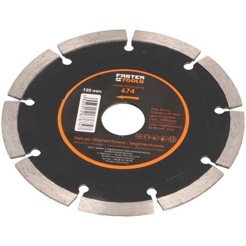 Disc de diamant Faster Tools 125mm 674