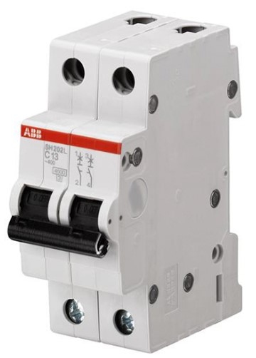 Автоматический выключатель SH202L-C 2P 4.5Ka ABB 20A 7946