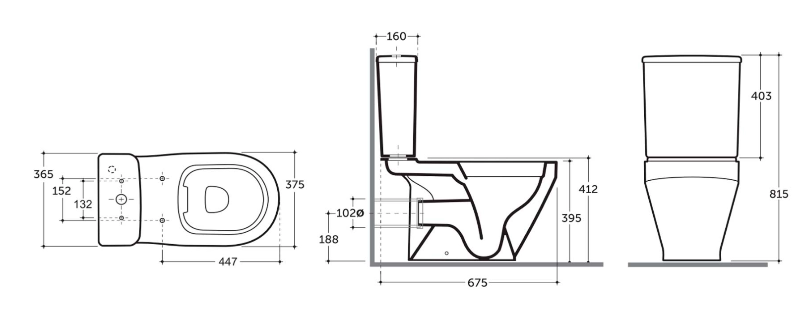 Vas WC Keramin Bari R slim ML white