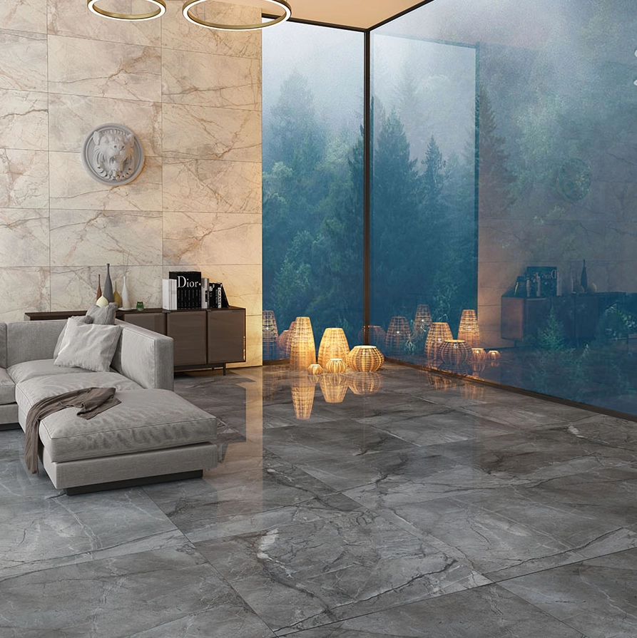 Плитка Bien Root Silver 100x100