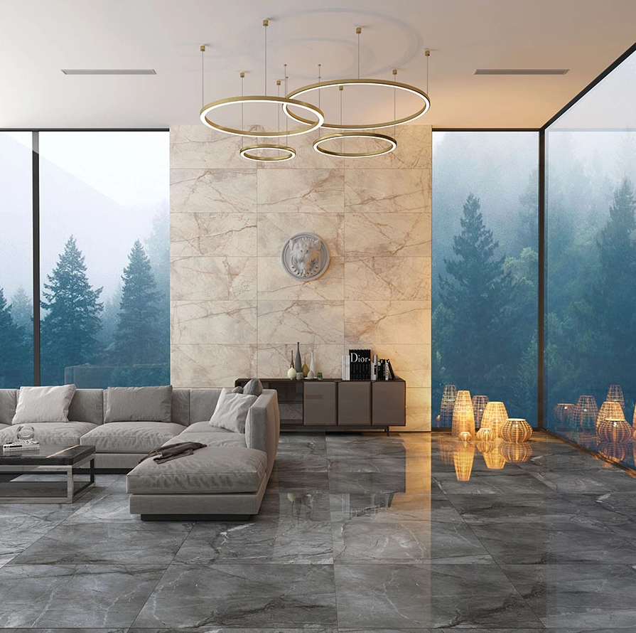 Плитка Bien Root Silver 100x100