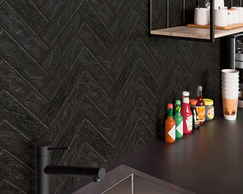 Klinker Scandiano Nero Ele 6,6×24,5см 