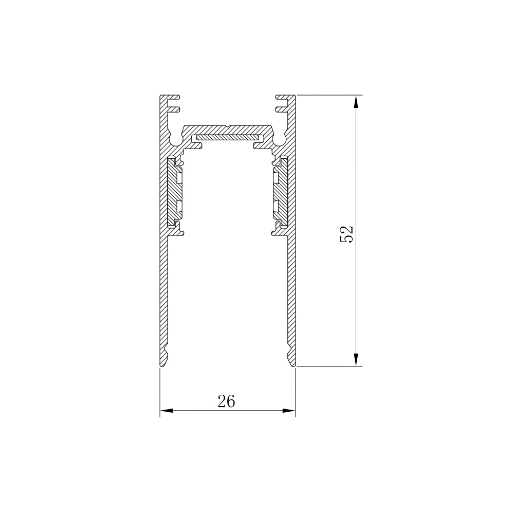 Шинопровод для низковольтных трековых светильников Feron FN CABM1000 