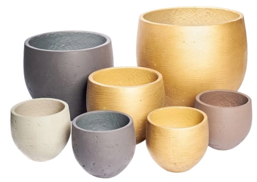 Бетонный горшок Mini ORB M black washed 