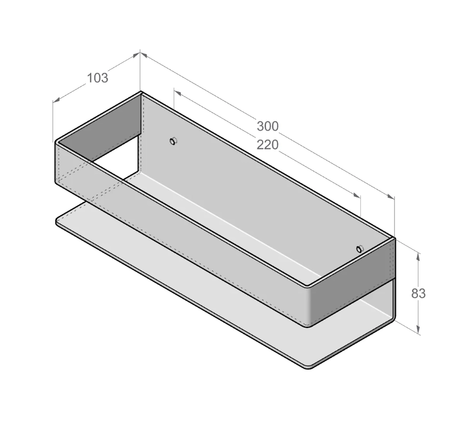 Raft Daske Skandi ADH SH/SK-1154G-A gri