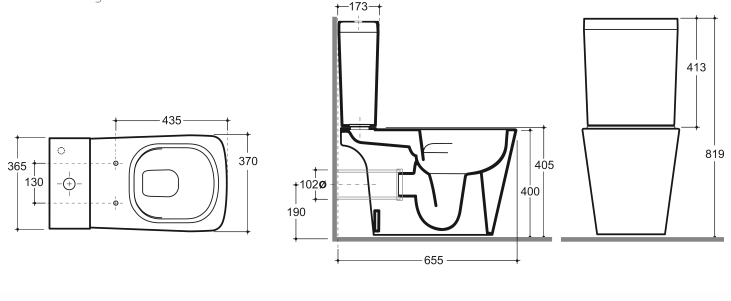 Унитаз Keramin Tobago R Slim ML Incoer white
