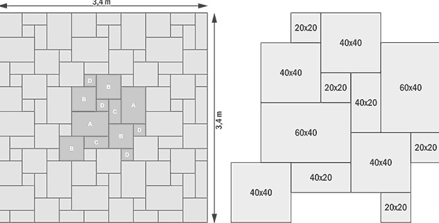 Брусчатка Travertin Eurostandard 