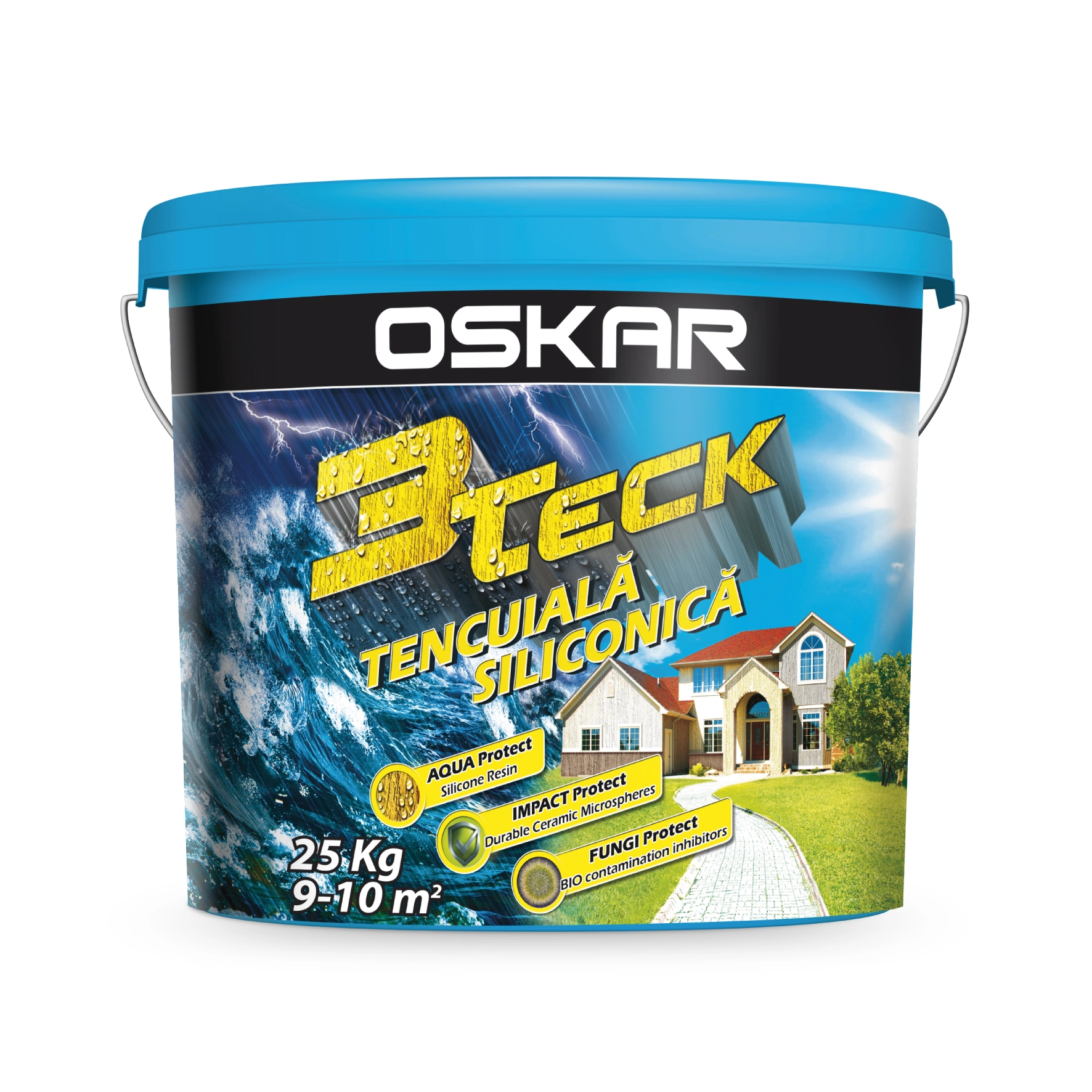 Фасадная штукатурка Oskar 3 Teck 25кг 