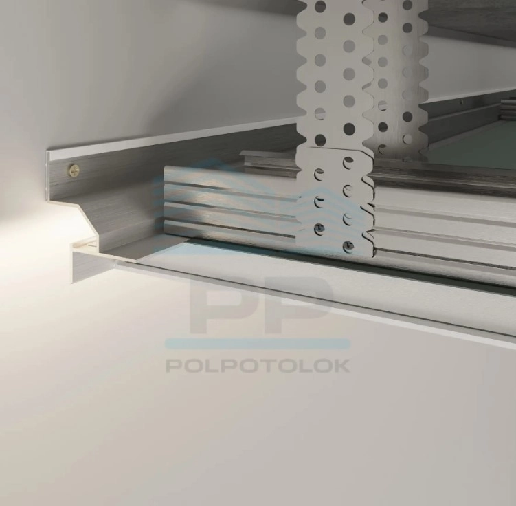Profil tip ascuns din aluminiu AST12B PP 2500mm 