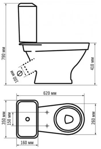 Vas WC Gesso W102 Home de luxe 