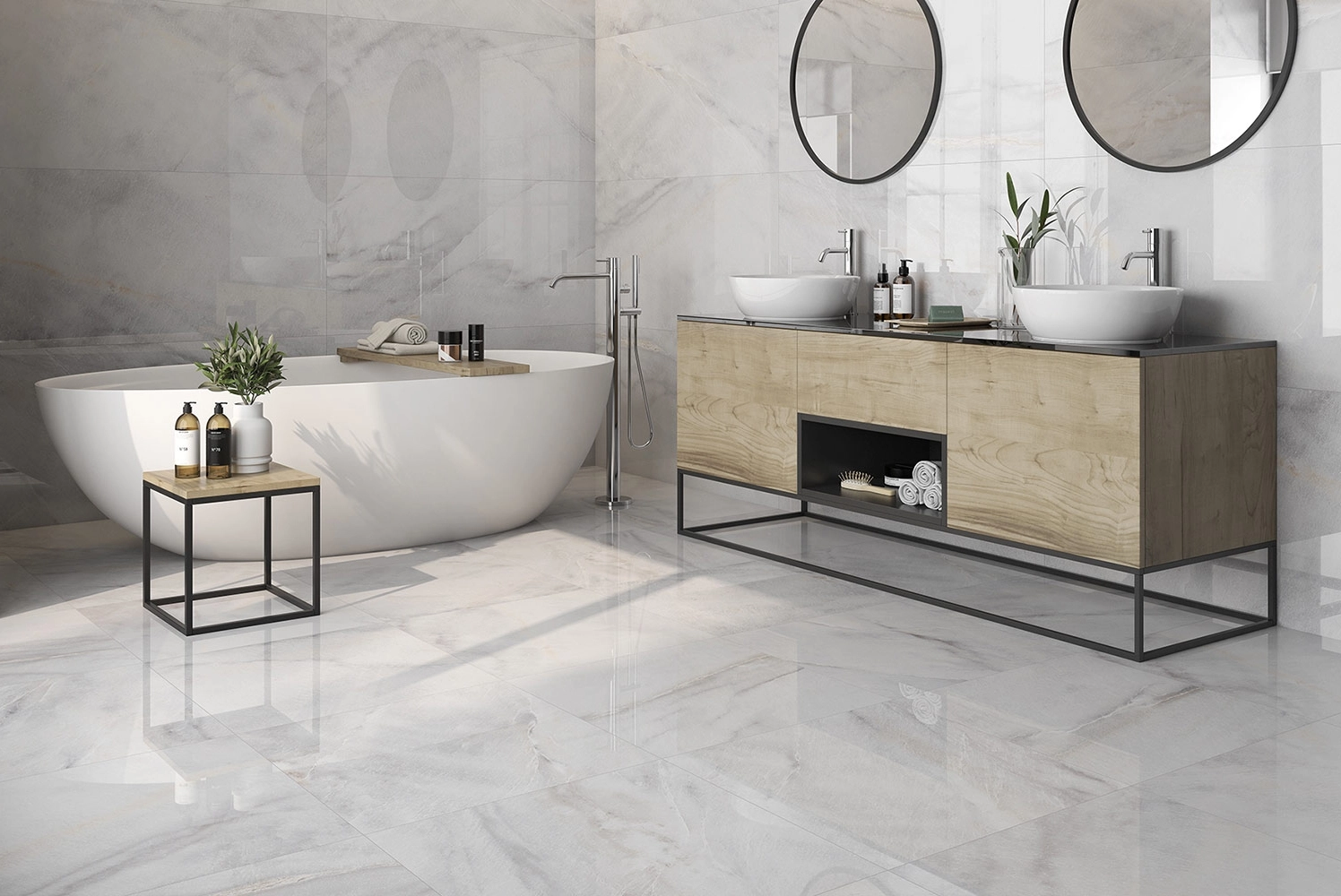 Faianță/Gresie Bahia 60x120 white